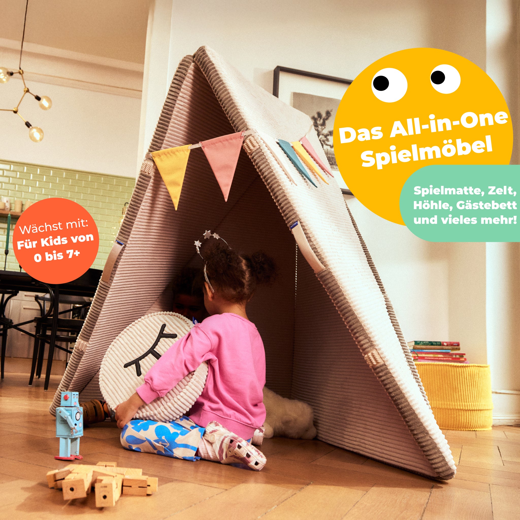 Play Den "Foldee" – Almond Milk
