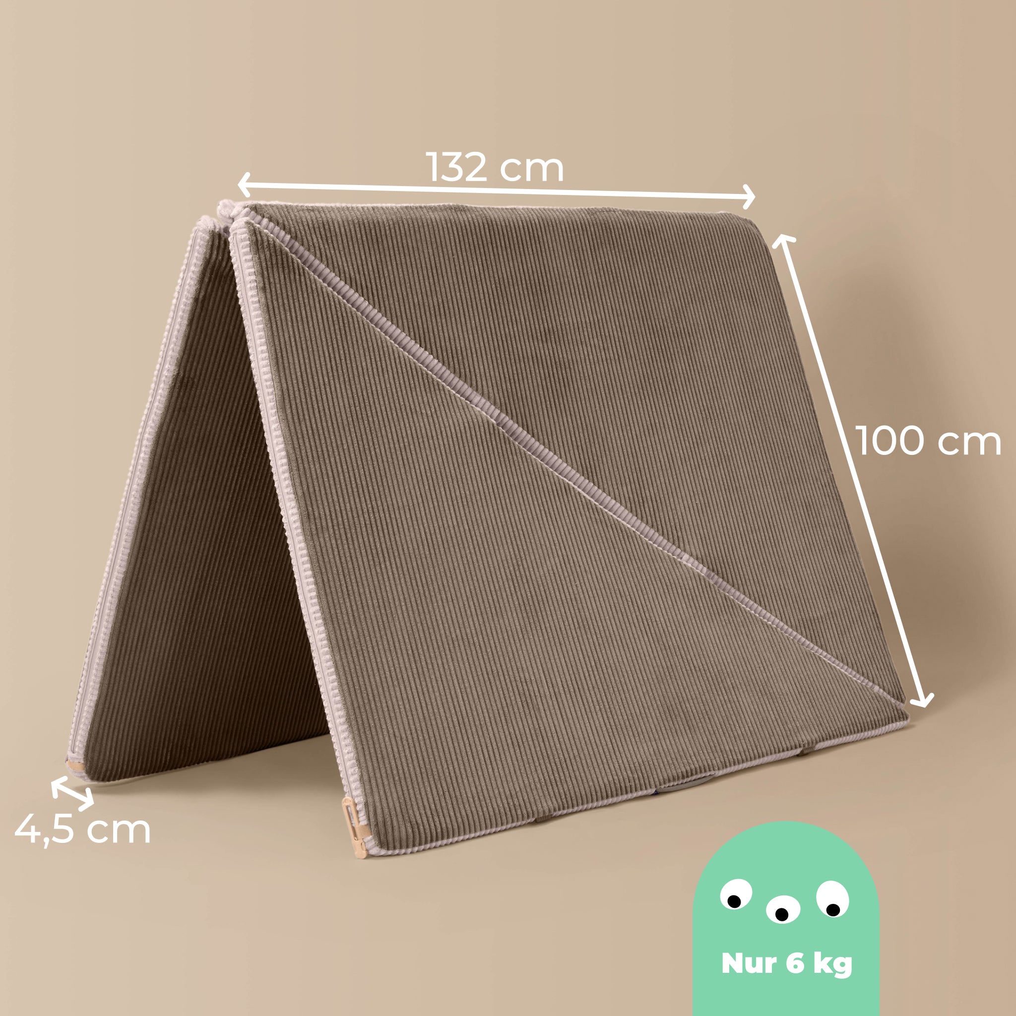 Play Den "Foldee" – Misty Taupe