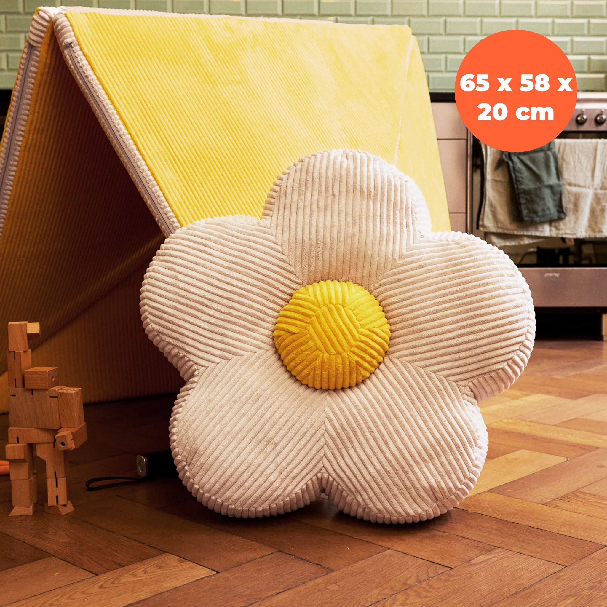 KOOJA Kissen Flower – Almond Milk