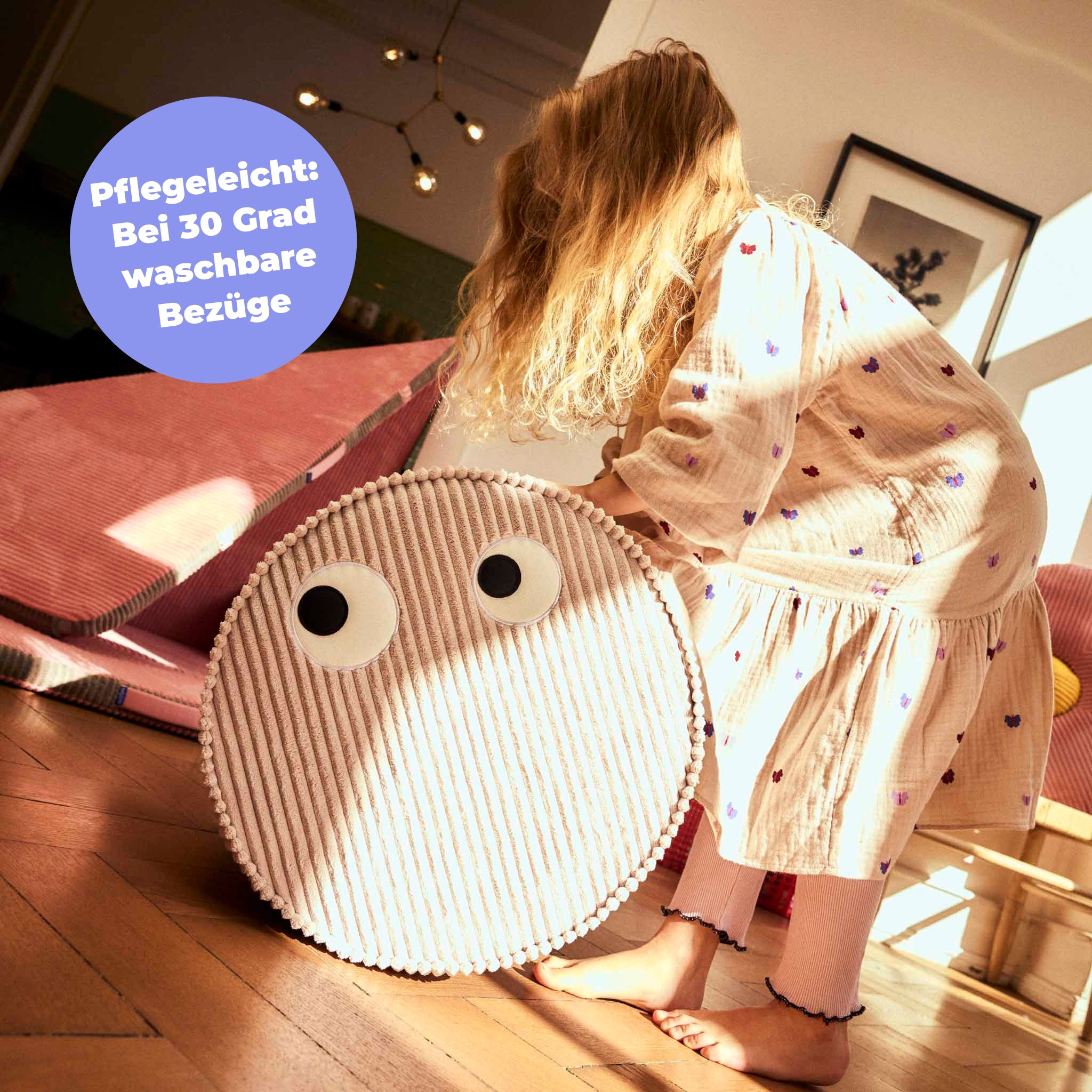 Pouf "Mike" – Almond Milk