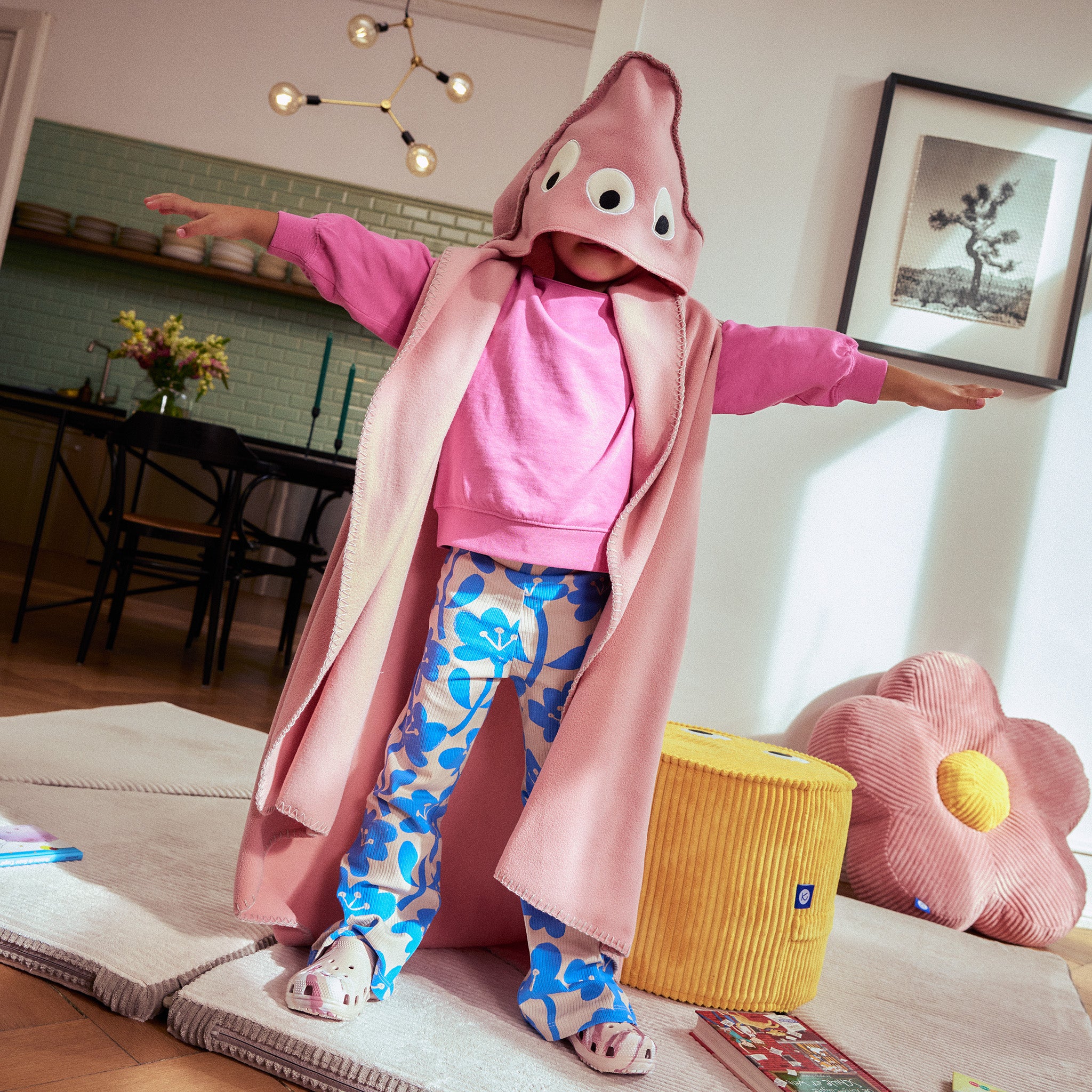 Poncho "Boo" – Dusty Rose
