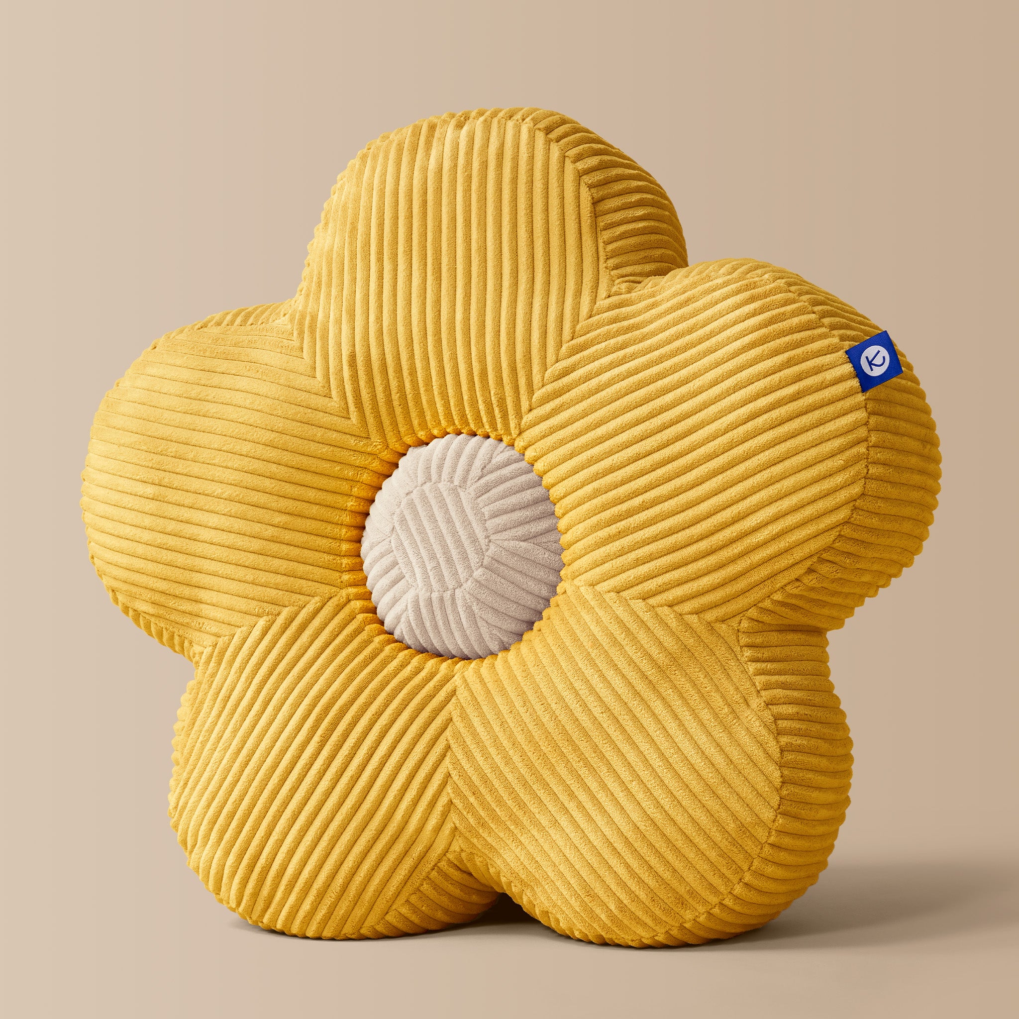 KOOJA Kissen Flower – Bumblebee Yellow