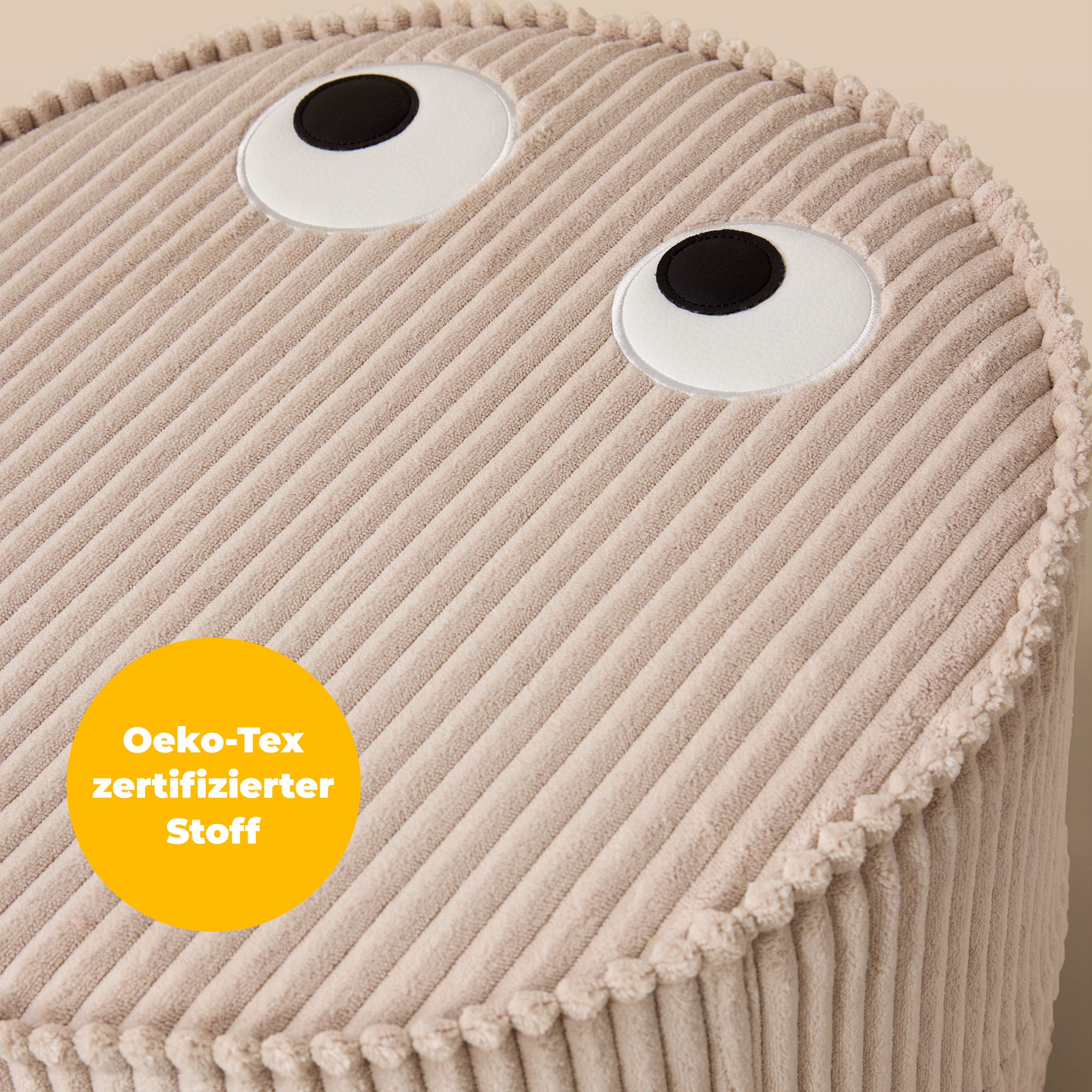 Pouf "Mike" – Almond Milk